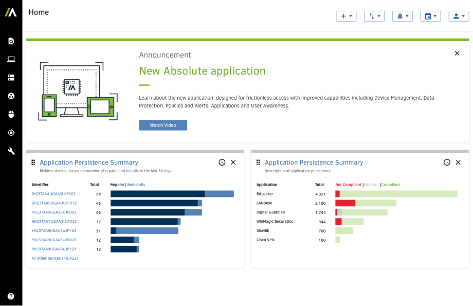 New Application Screen
