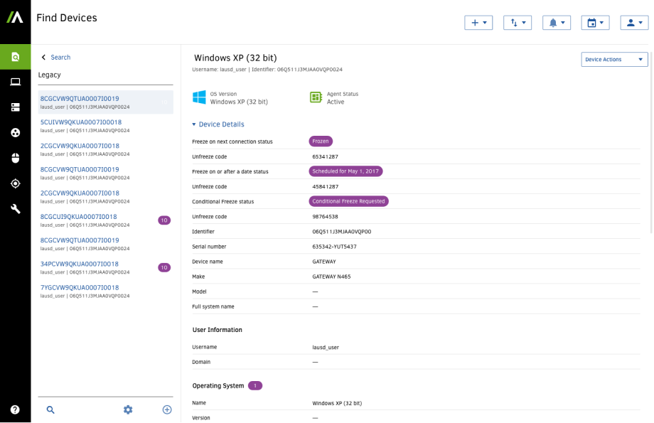 New Application Screen