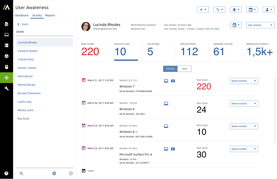 New Application Screen